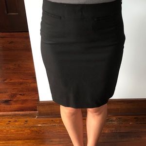 Black pencil skirt.